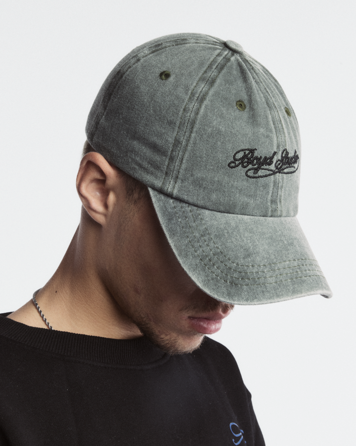 GREEN WASHED BOYD STUDIO CAP