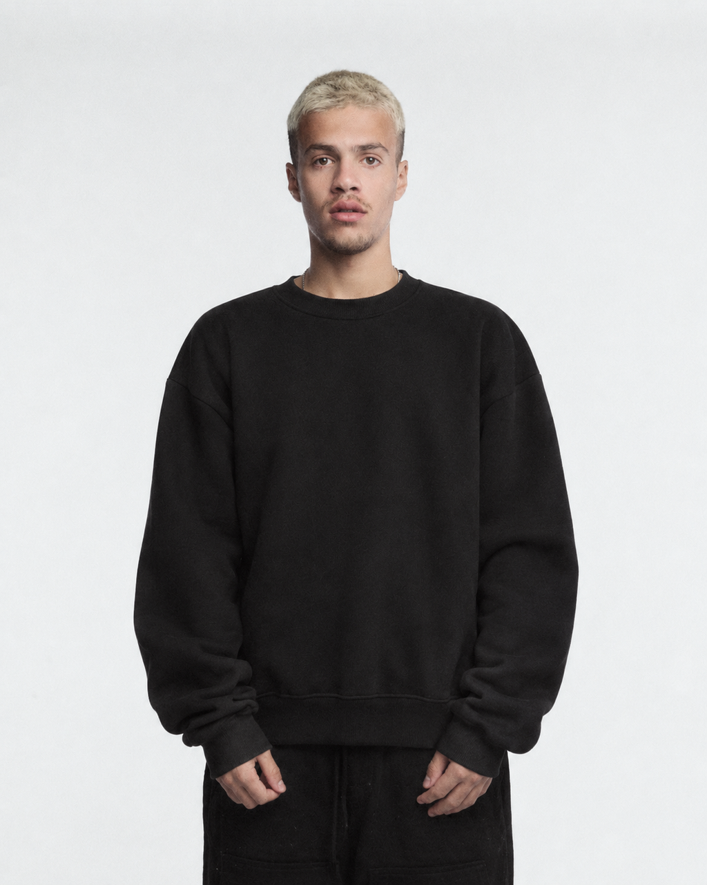 Black+Grey Core Crewnecks