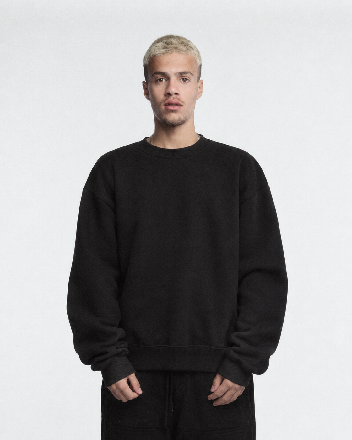 Black+Grey Core Crewnecks