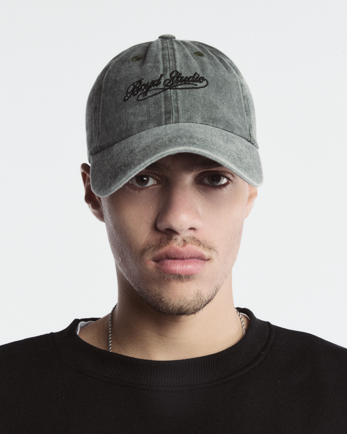 GREEN WASHED BOYD STUDIO CAP