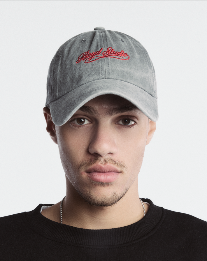 GREY WASHED BOYD STUDIO CAP