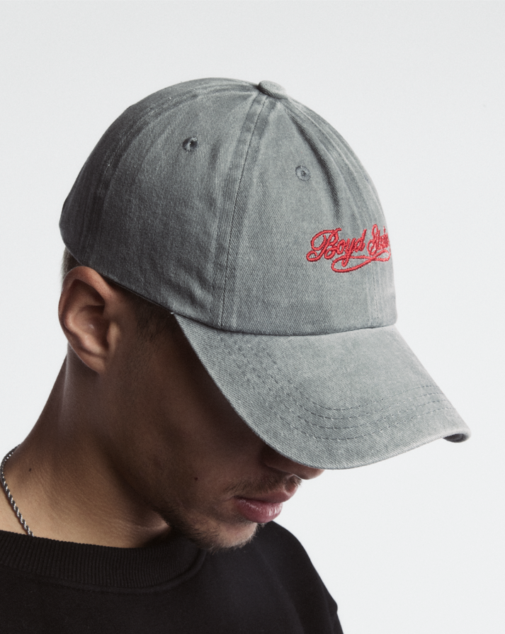 GREY WASHED BOYD STUDIO CAP
