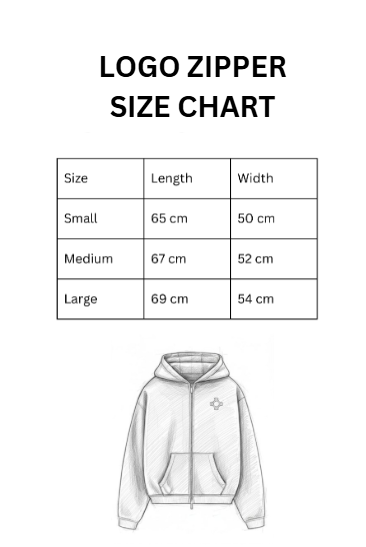BROWN LOGO ZIPPER
